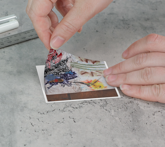 Collant permanent haute qualité - dessin original : Signe de vie