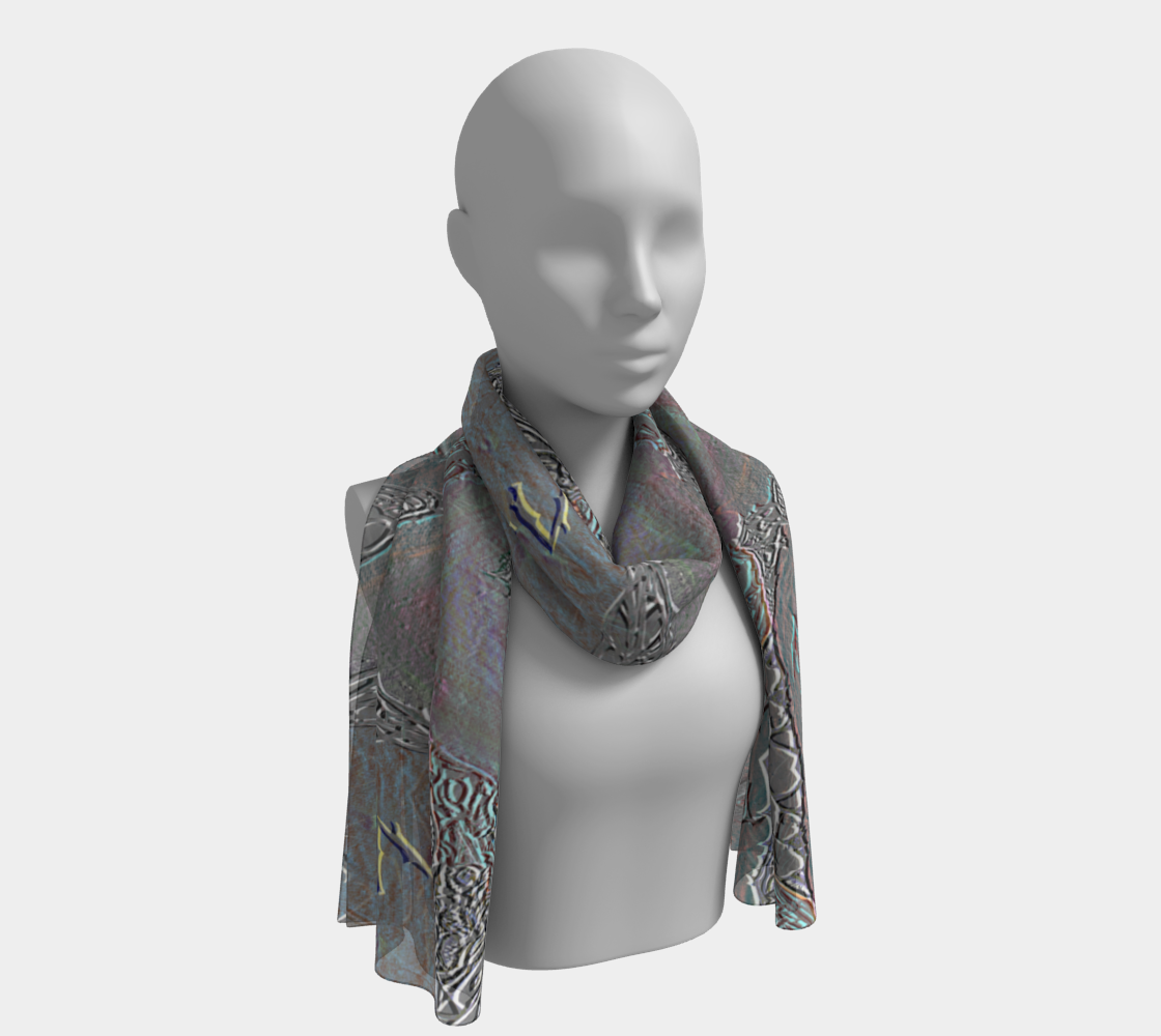Foulard gris à la Tiktok
