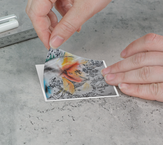 Collant permanent haute qualité - dessin original : Désert des soupirs éveillés