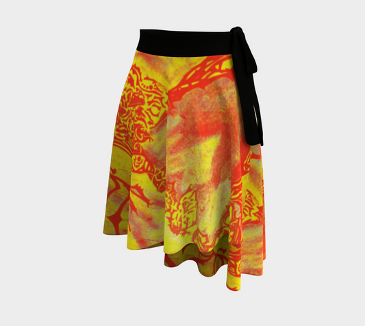 Jupe de feu attrayante aux couleurs d'automne