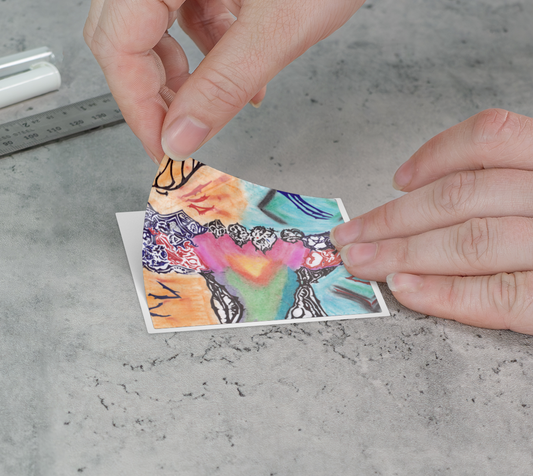 Collant permanent haute qualité - dessin original : Bâton de pouvoir