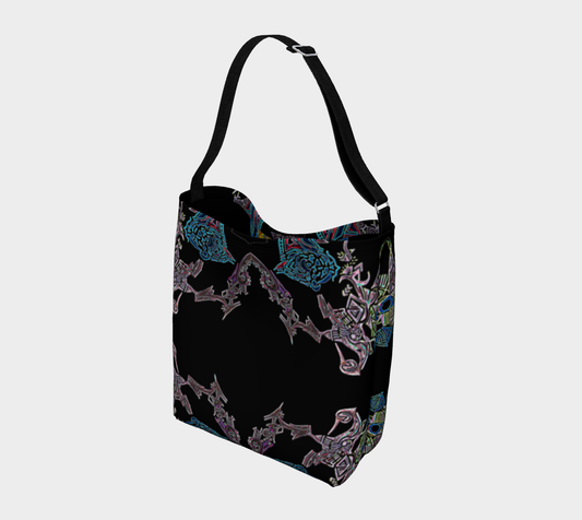 Sac de transport noir tribal