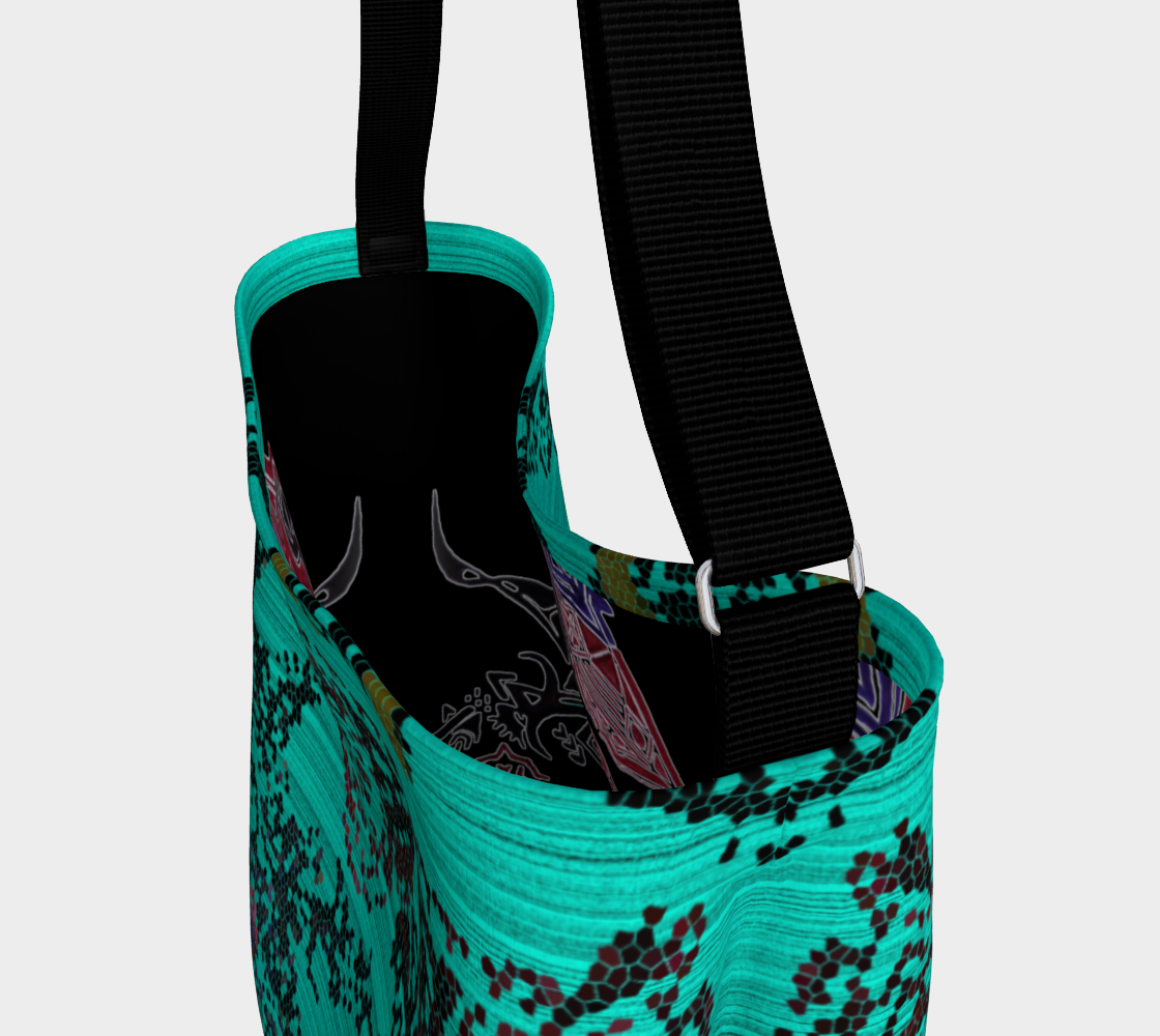 Sac coloré en bandoulière bleu aux couleurs assumées