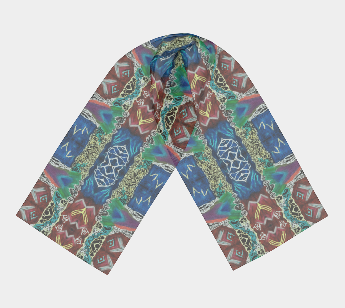 Foulard original aux motifs abstraits