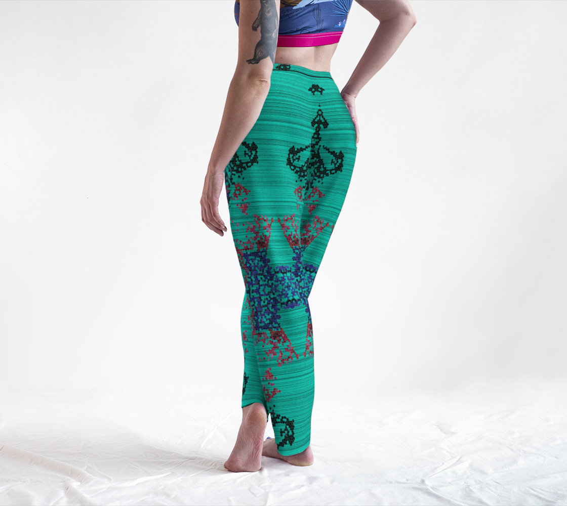 Pantalon lounge bleu pixelisé aux couleurs assumées