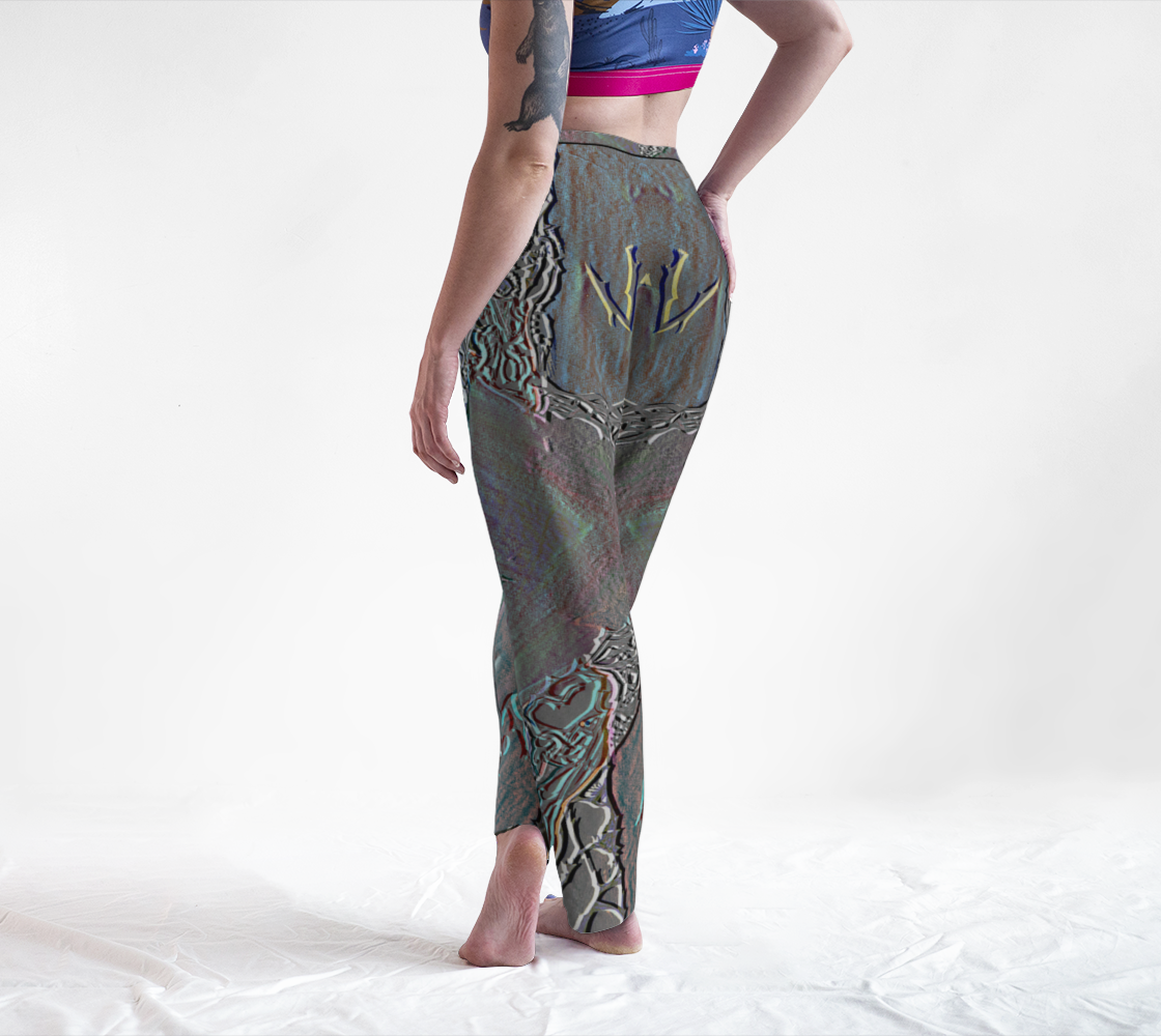 Pantalon gris avec motif tricolore à la Tiktok