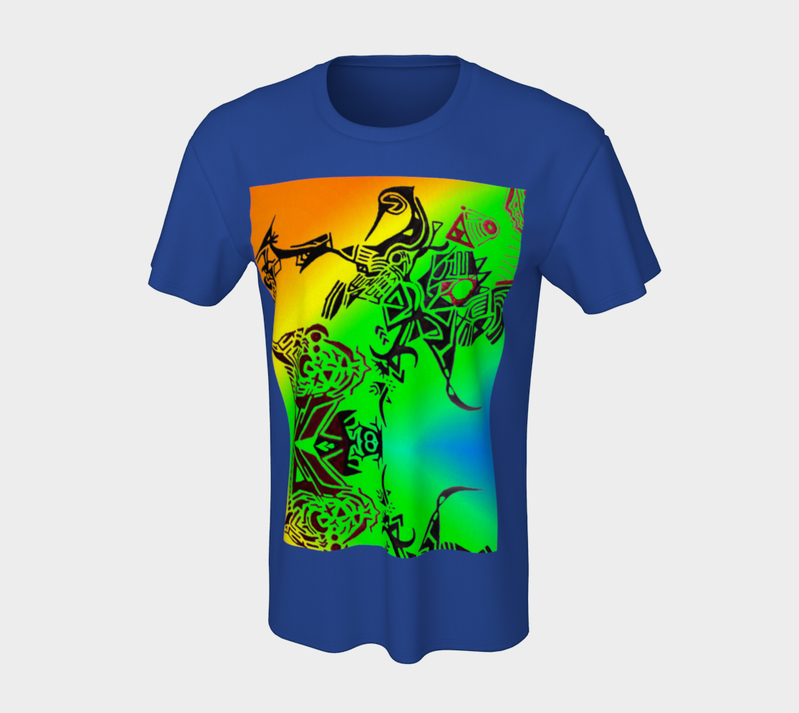 T-shirt unisexe avec design colorés - oh que oui!