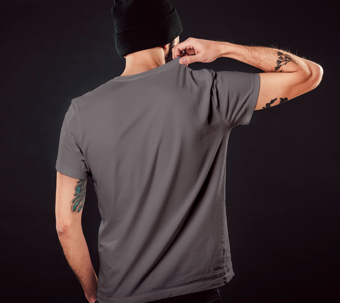 T-shirt unisexe avec dessin tribal noir aux motifs abstraits