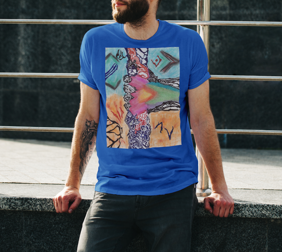 T-shirt unisexe avec dessin original et stylé - Bâton de pouvoir