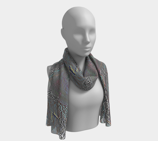 Foulard gris à la Tiktok