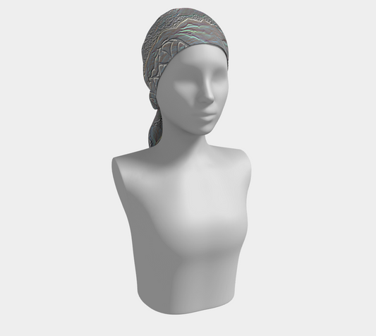 Foulard gris à la Tiktok