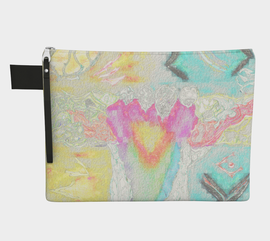 Trousse de maquillage, couleur pastelle délicate et élégante