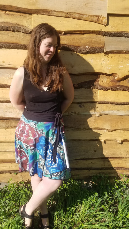 Jupe élégante, stylée et confortable au design éclaté