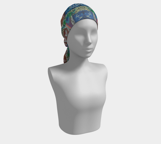 Foulard original aux motifs abstraits