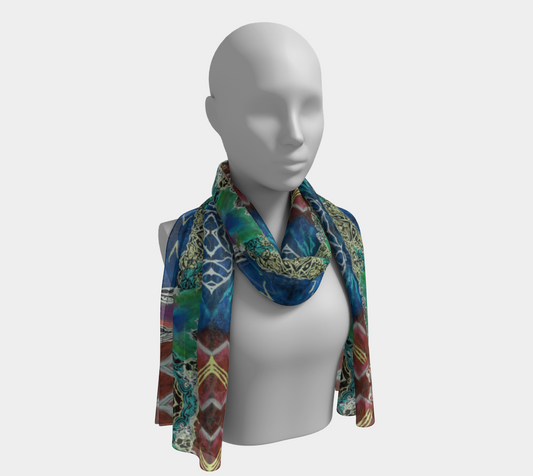 Foulard original aux motifs abstraits