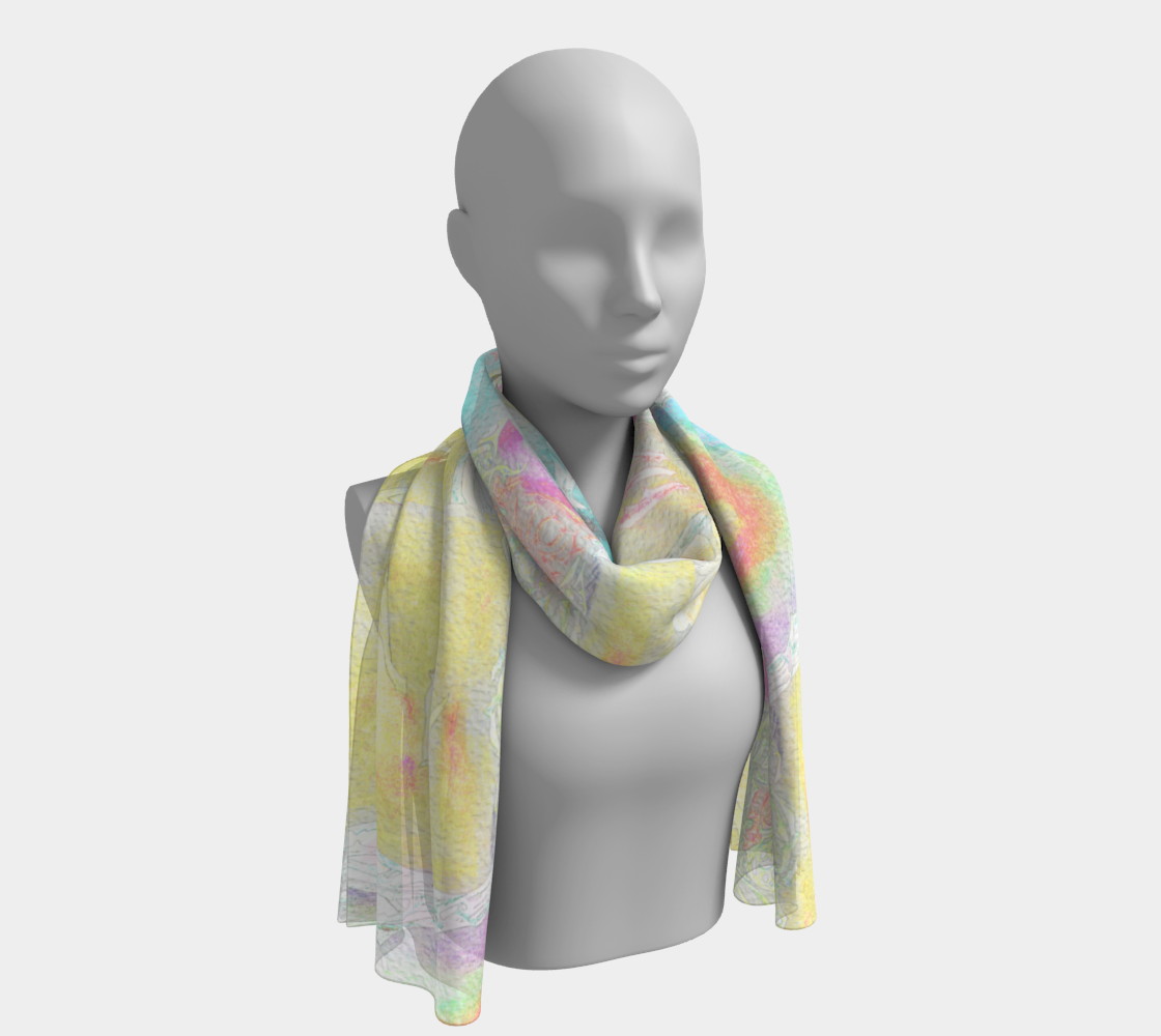 Foulard original aux couleurs pastels élégantes et délicates