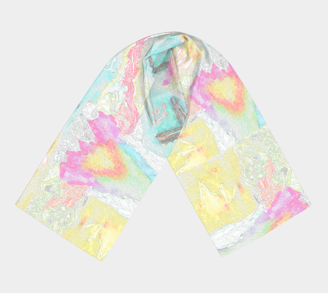 Foulard original aux couleurs pastels élégantes et délicates